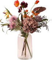 WinQ -Veldboeket zijden bloemen compleet gebonden geleverd (zonder Vaas)- kunstbloemen in een mooie diverse kleuren styling - Gebonden Veldboeket compleet