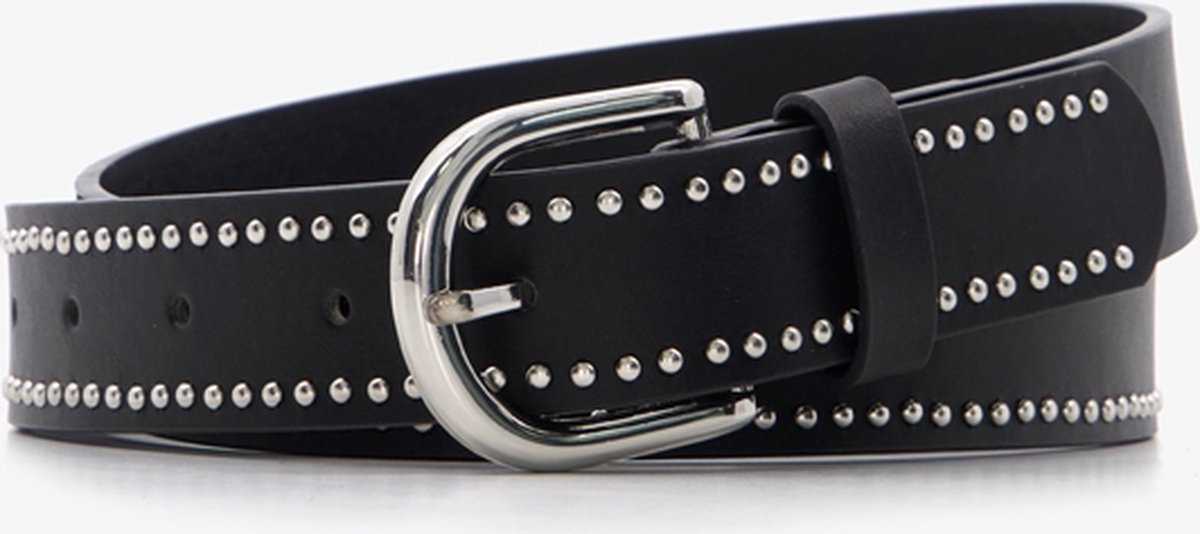 Dames riem met studs zwart - Maat 85