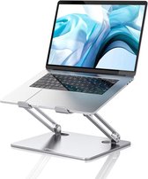 Laptopstandaard, Ergonomisch verstelbare metalen laptopverhoger Computerstandaard voor bureau Compatibel met MacBook Pro/Air, Lenovo, Samsung, Acer en laptops tot 15 inch