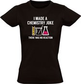I made a chemistry joke, there was no reaction - ik maakte een scheikunde grap, er was geen reactie Dames T-shirt - wetenschap - scheikunde - school - leraar - docent - lab - werk - lachen - sarcasme - humor - grappig