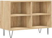 vidaXL - Tv-meubel - 69,5x30x50 - cm - bewerkt - hout - sonoma - eikenkleurig