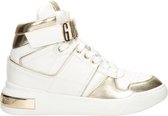 Guess - Maat 39 - Corten Dames Sneakers Hoog - White Platino