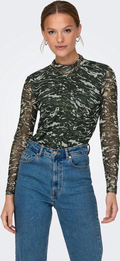 T-Shirt Manches Longues Fille ONLY - 100% Coton - Col Rond - Coupe Confortable - Coloris Uni