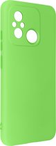 Geschikt voor Xiaomi Redmi 12C siliconen hoesje semi-rigide Soft-touch Groen