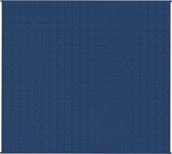 vidaXL Couverture lestée 200 x 220 cm 9 kg Tissu Bleu