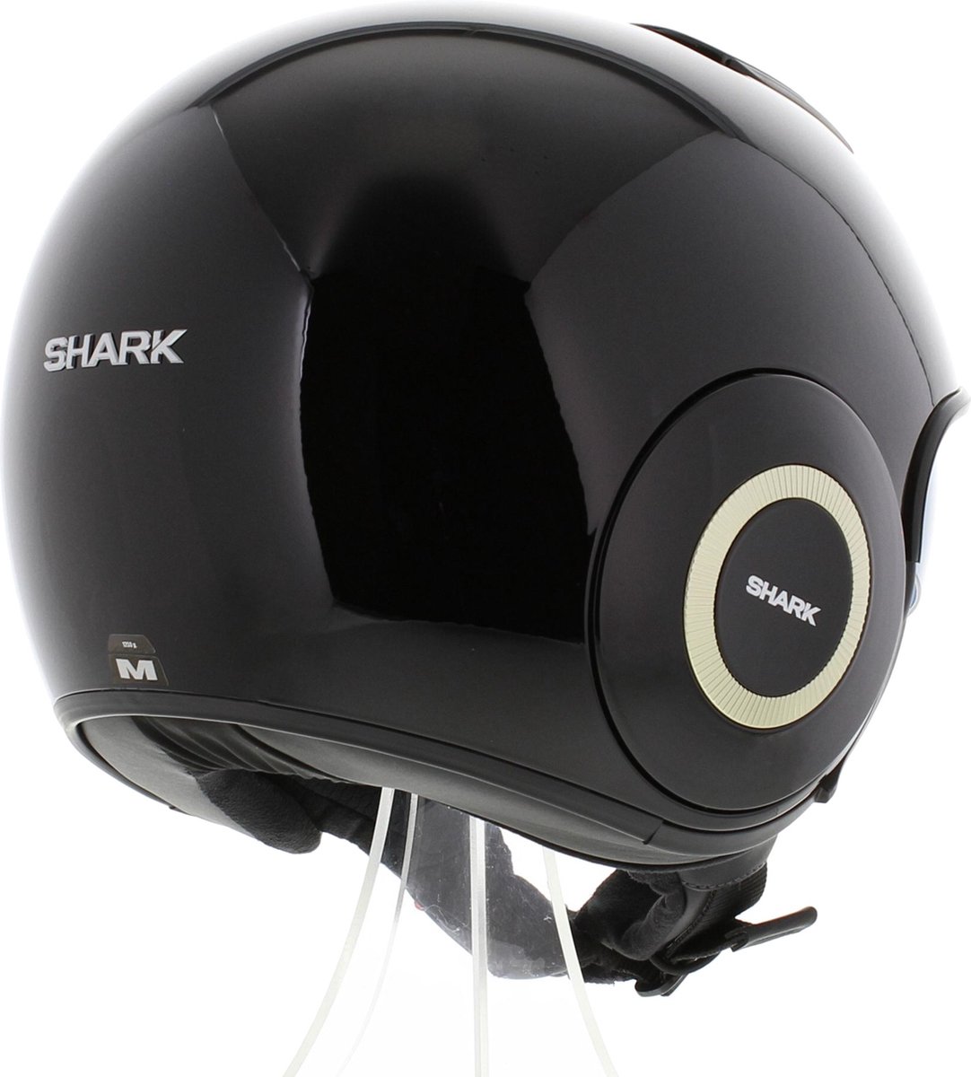 Shark Nano Blank BLK Zwart Jethelm - Maat XS - Helm – foto 3