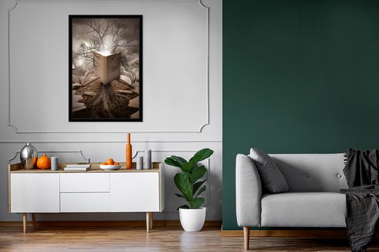 Cadre affiche - Poster - Boeken - Lecture - 60x90 cm - Décoration murale