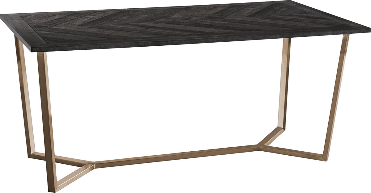 Notio Living Dark Wood|Eettafel 175 cm 8 plaatsen in Houtlook Bruin