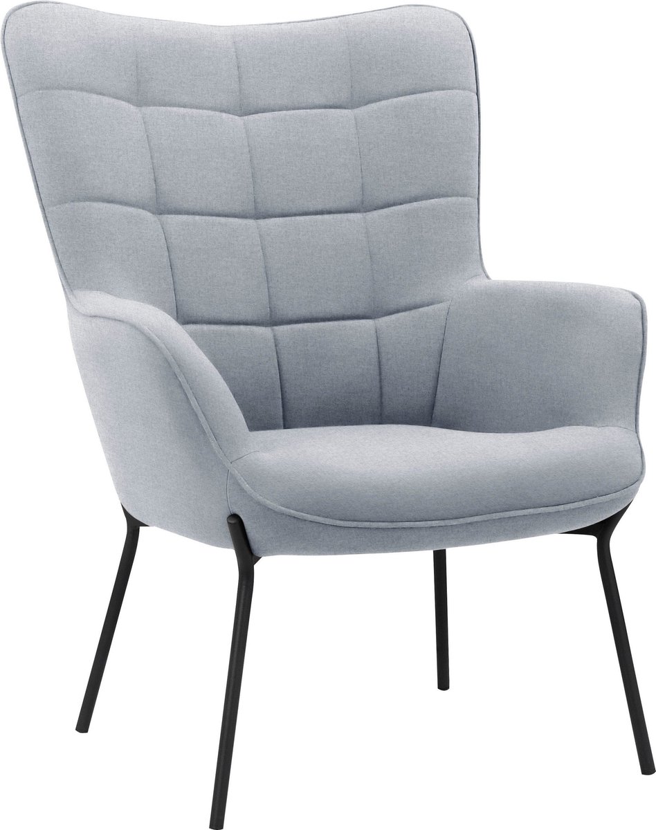 Notio Living Boris - Loungestoel Licht Grijs Flavio (99 x 73 x 80 cm)