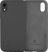 Coverzs Luxe Liquid Silicone case geschikt voor Apple iPhone X / Xs hoesje - Grijs - Geschikt voor iPhone 10 / Xs case - Donker grijze case - Beschermhoesje hoesjes - Backcover hoesje - Donkergrijs