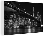 Canvas schilderij - Times square New York 120x80 - Kamer decoratie accessoires - Schilderijen woonkamer - Wanddecoratie slaapkamer - Room decoration - Muurdecoratie keuken - Wanddoek interieur binnen - Woondecoratie huis - Woonaccessoires