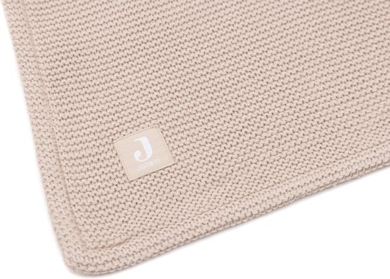 Jollein - Deken Wieg 75x100cm - Wiegdeken, Wiegdekentje, Dekentje Baby - Basic Knit - Basic Knit - Wild Rose/Fleece van Jollein — afbeelding 3