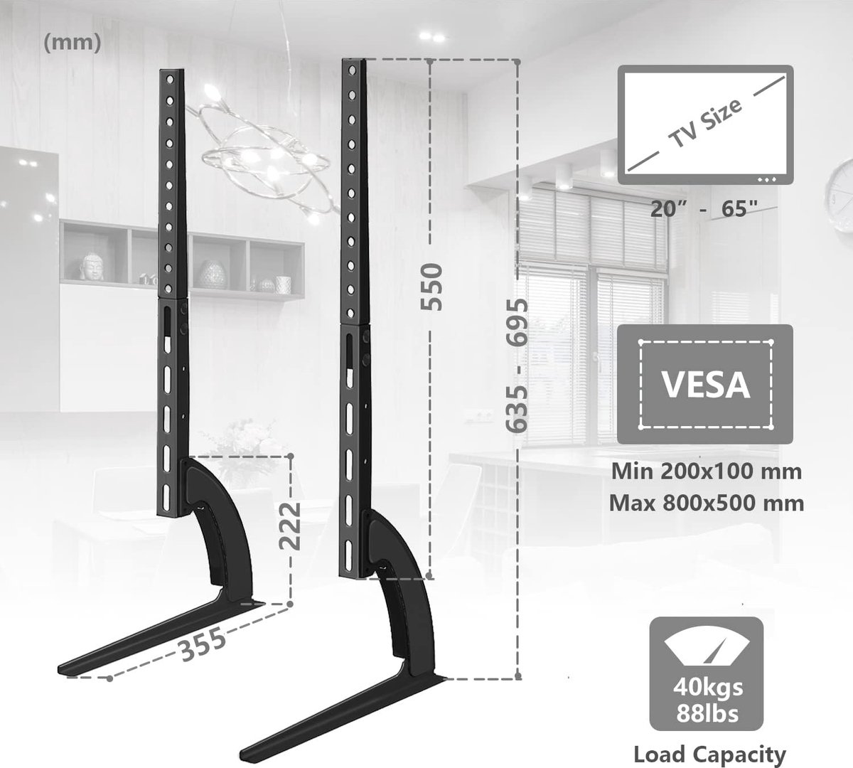 Pieds TV Universels Pieds Pieds De T l vision Pour Meuble TV Plat pieds-tv-universels-pieds-pieds-de-t-l-vision-pour-meuble-tv-plat