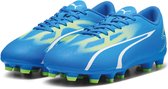 PUMA ULTRA PLAY FG/AG Jr Kinder Sportschoenen - Blauw/Wit/Groen - Maat 32