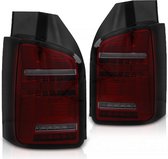 Achterlichten - voor VW T5 2010-2015 - LED - rood smoke