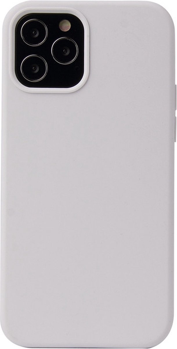iPhone 15 PLUS Hoesje - Liquid Case Siliconen Cover - Shockproof - Wit - Provium