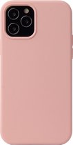 Coque iPhone 15 PRO - Liquid Case Siliconen Cover - Antichoc - Rose - Provium