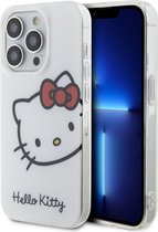 iPhone 14 Backcase hoesje - Hello Kitty - Effen Wit - TPU (Zacht)