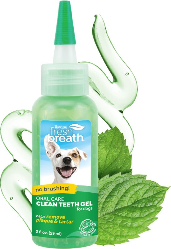TropiClean Tandgel Hond Fresh Breath Clean Teeth Gel 59 ml bol