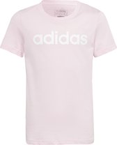 adidas Sportswear Essentials Linear Logo Katoenen Slim-Fit T-shirt - Kinderen - Roze- 164