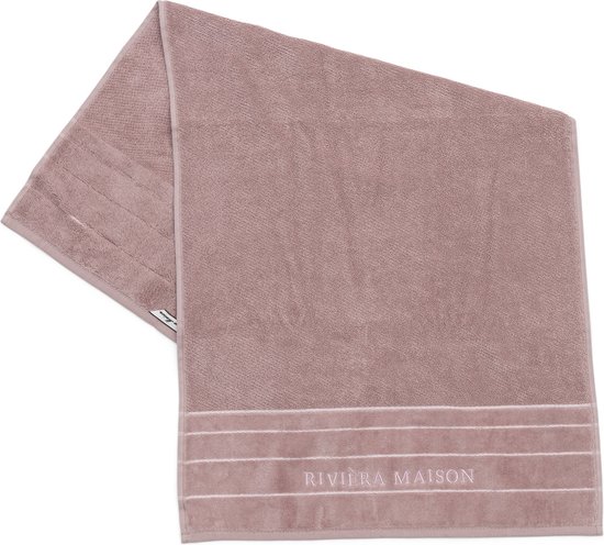Riviera Maison Handdoeken 50x100 - RM Elegant Towel - Paars - 1 Stuks