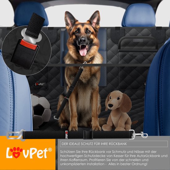 Lit de siège de voiture pour chien imperméable - Première classe