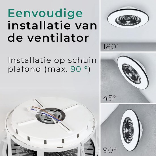Ceiling Fan with Lamp Noaton 11056BR Vega, Dimmable LED Max 40 W, 3