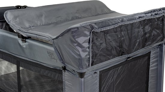 Lit de camping Novi Baby® Kiki Luxe Gris Foncé