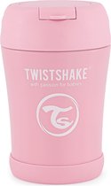 Twistshake Thermosbeker - 350 ml - Pastelroze - Roestvrijstalen Isoleerbeker - Thermosfles Kind