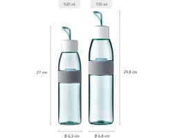 Mepal Waterfles - 500 ml - Drinkfles - Ellipse - Vivid mauve