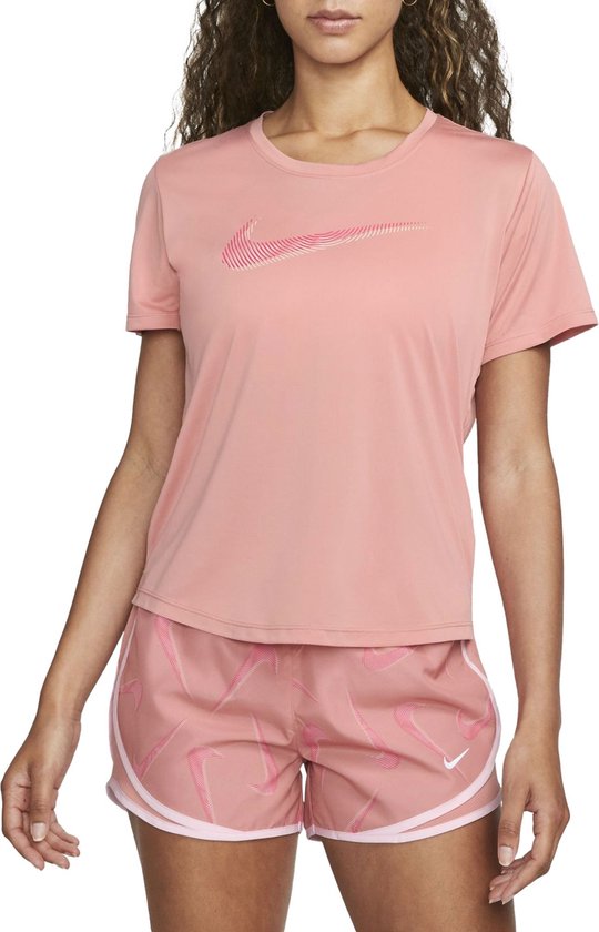 Nike Dri-FIT Swoosh Sportshirt Vrouwen - Maat L