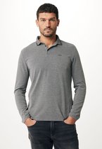 Mexx BAS Basic Polo Jersey Manches Longues Homme - Anthracite Melee - Taille M