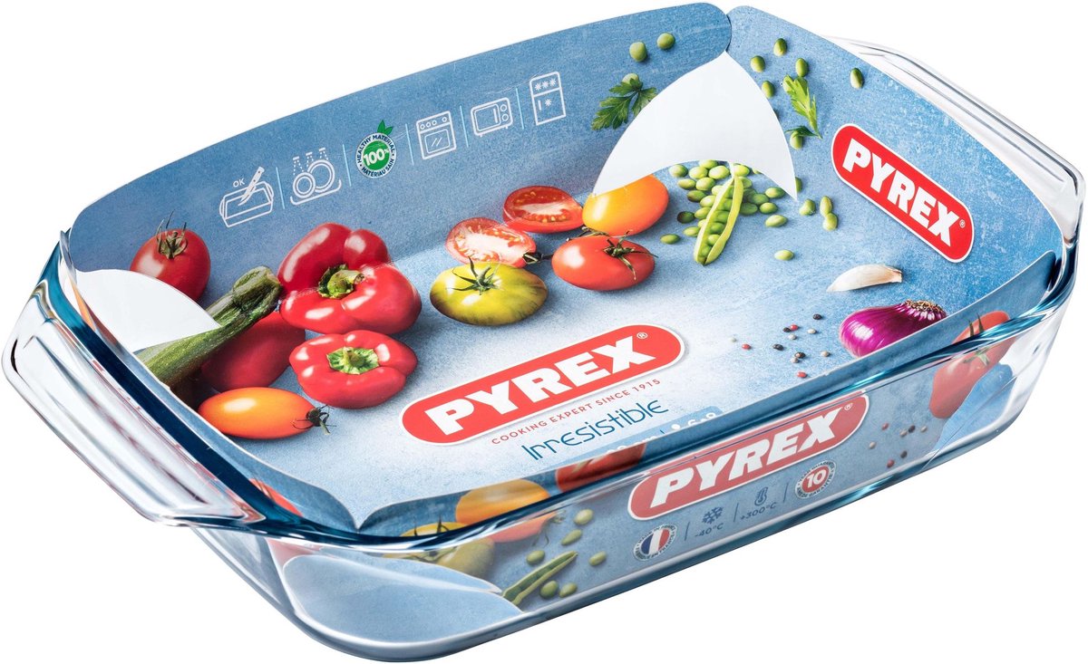 Pyrex - Ovenschaal - Rechthoekig 2,2 liter 31 x 20 cm — cadeau in Koken & Dineren - foto 7