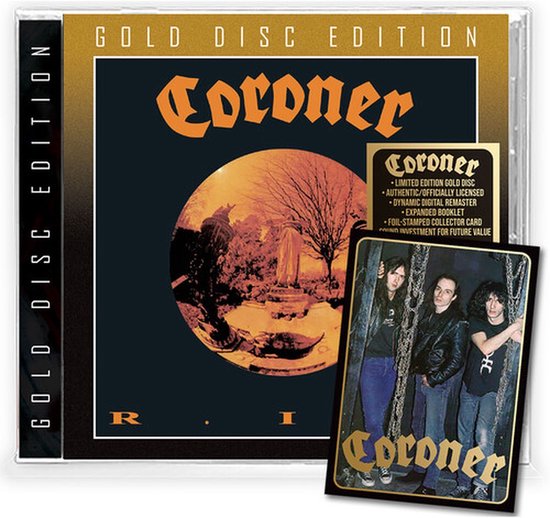 Coroner - R.I.P. (CD) (Gold Disc Edition) (Limited Edition) (Remastered)