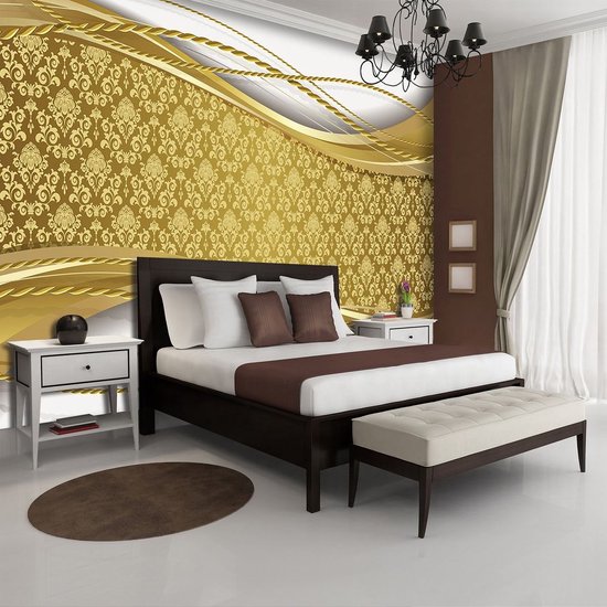 Or | Photomural blanc, revêtement mural