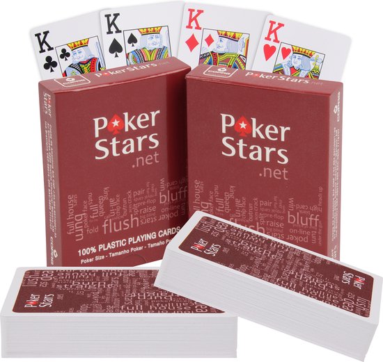 Set de 4x jeu poker / carte plastifiée - Jeux de cartes - Cartes à jouer  