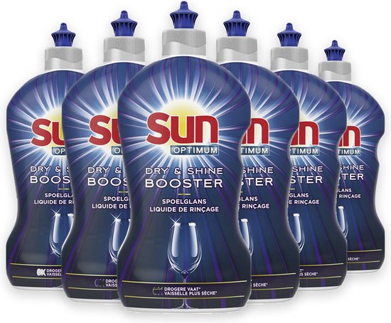 Sun Dry & Shine Liquide de rinçage lave-vaisselle Booster - 6 x