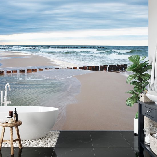 Fotobehang Strandzand - Vliesbehang - 405 x 270 cm