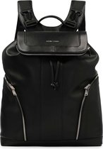 Leather backpack with laptop compartment