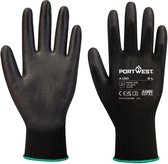 Palm handschoen PU Zwart - Maat XXS (5 paar)