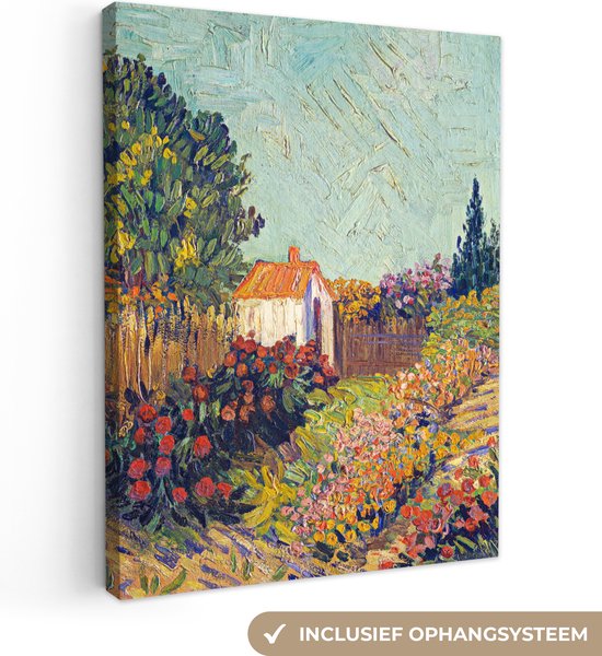 Vincent van Gogh - Landschap - Canvas - Vincent - Kunst - 60x80 cm - Muurdecoratie