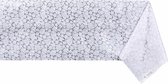 Raved Tafelzeil - Transparant - Kanten Rozen Design  140 cm x  50 cm - Wit - Afwasbaar