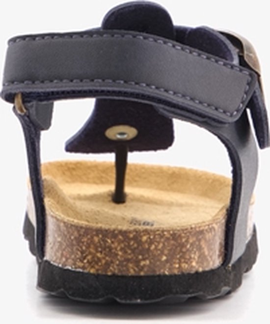 Groot leren kinder sandalen met teenbandje blauw Maat 26 bol