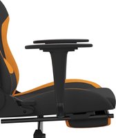 vidaXL-Gamestoel-met-voetensteun-stof-zwart-en-oranje
