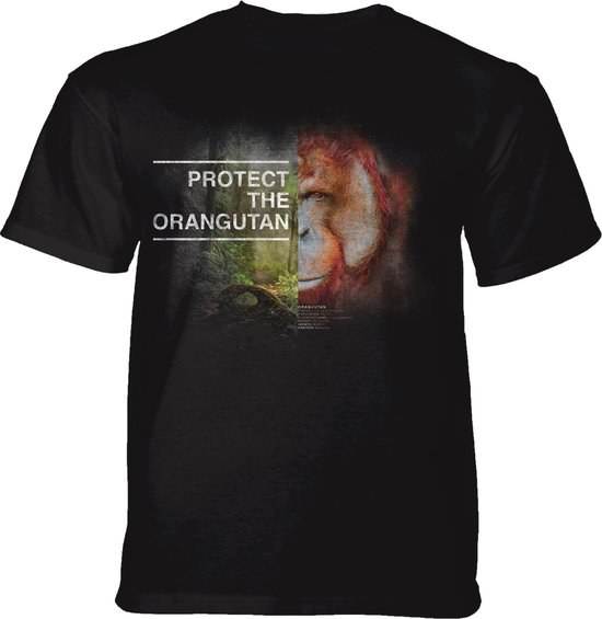 T-shirt Protect Orangutan Black L