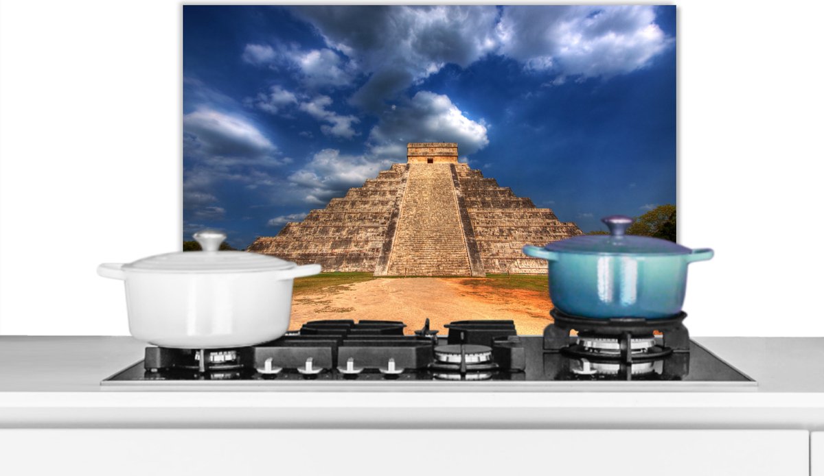 Spatscherm Keuken - Kookplaat Achterwand - Spatwand Fornuis - cm - Maya-piramide... | bol.com