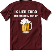 Ik Heb EHBO T-Shirt | Bier Kleding | Feest | Drank | Grappig Verjaardag Cadeau | - Burgundy - M