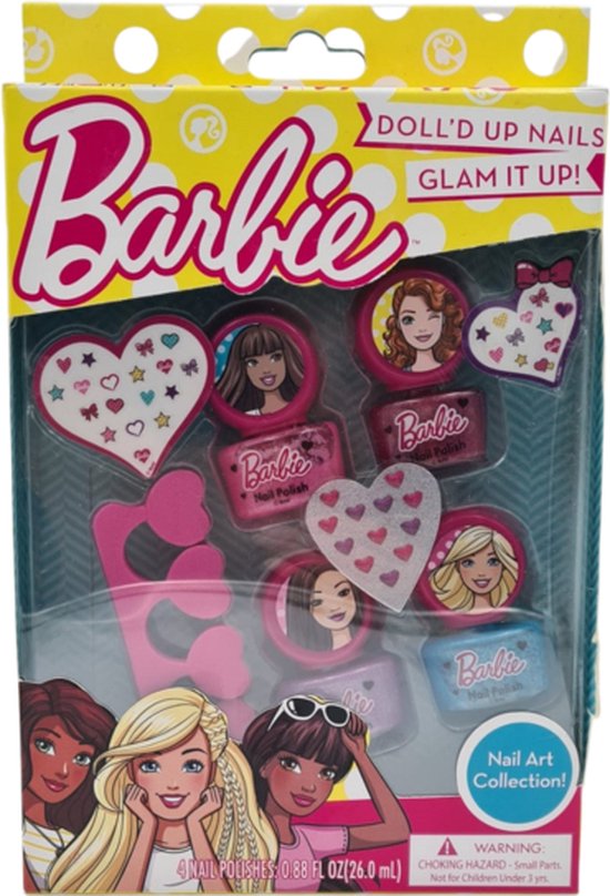 Barbie Doll'D Up Nails Glam It Up! Nail Art Collection Nagellakset