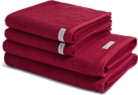 Ross 2 X serviette 2 X serviette de douche - en set Selection - Cotton  biologique | bol