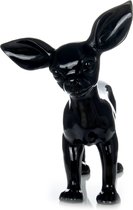 Hond - Sculptuur chihuahua 120 zwart
